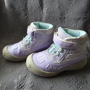 Girls Purple Stride Rite Hiking Boots
